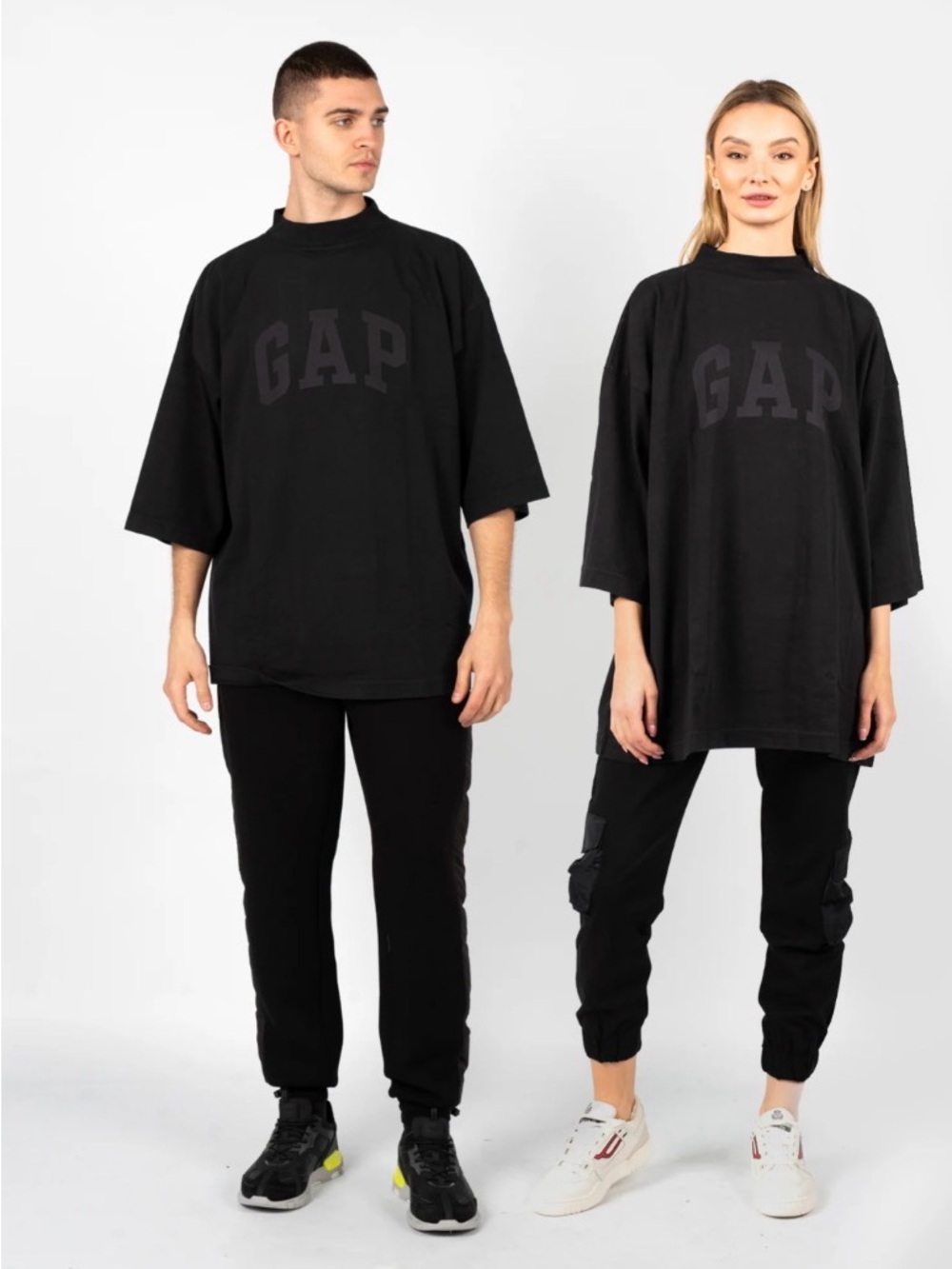 Yeezy x GAP x Balenciaga baggy 3/4 seamless dove tee shirt - SIZE M - Picture 8 of 8